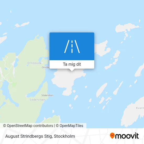 August Strindbergs Stig karta