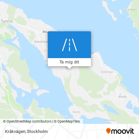 Kråkvägen karta