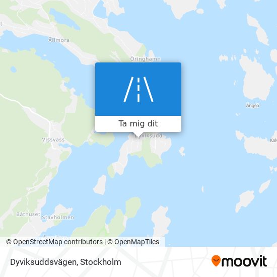 Dyviksuddsvägen karta