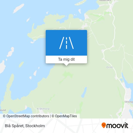 Blå Spåret karta
