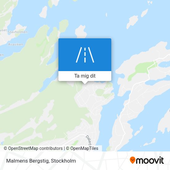 Malmens Bergstig karta