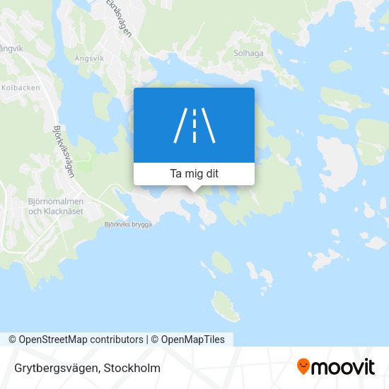 Grytbergsvägen karta