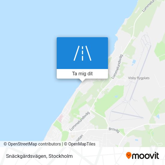 Snäckgärdsvägen karta