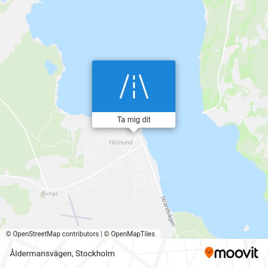 Åldermansvägen karta