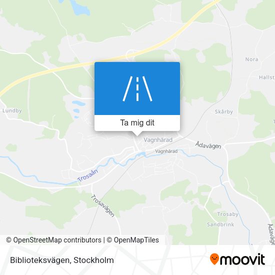 Biblioteksvägen karta