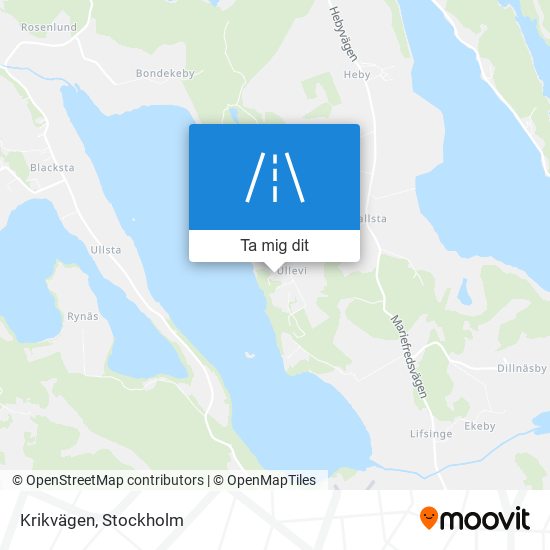 Krikvägen karta