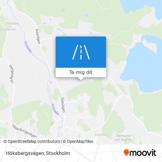 Hökebergsvägen karta