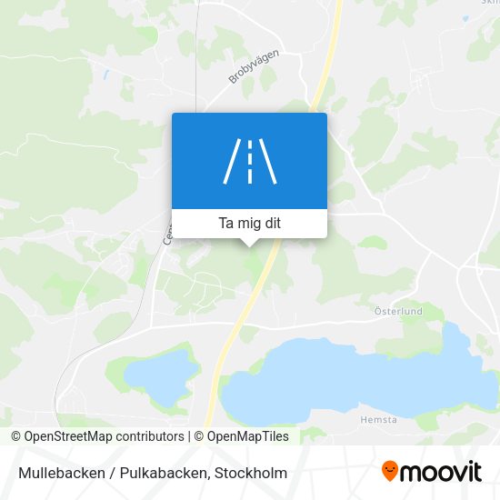 Mullebacken / Pulkabacken karta