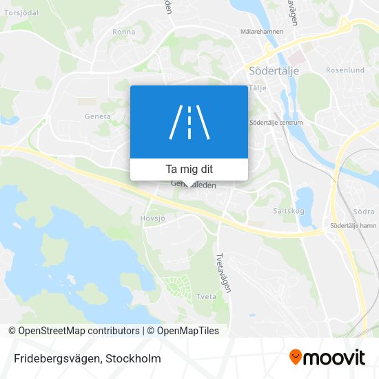 Fridebergsvägen karta