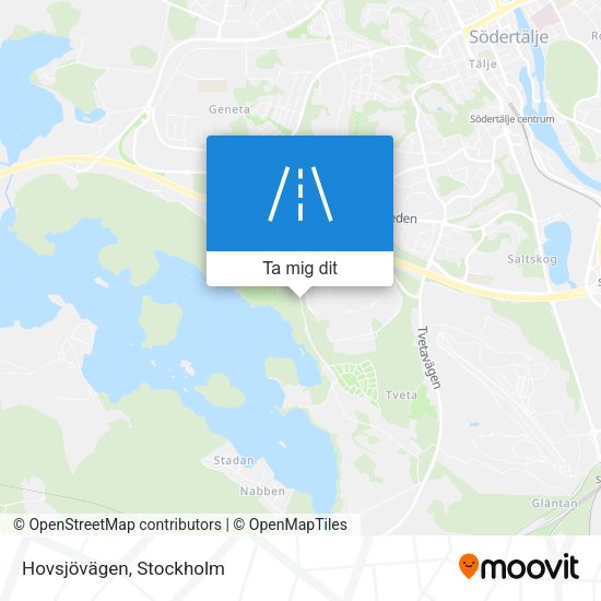 Hovsjövägen karta