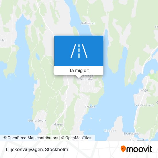 Liljekonvaljvägen karta