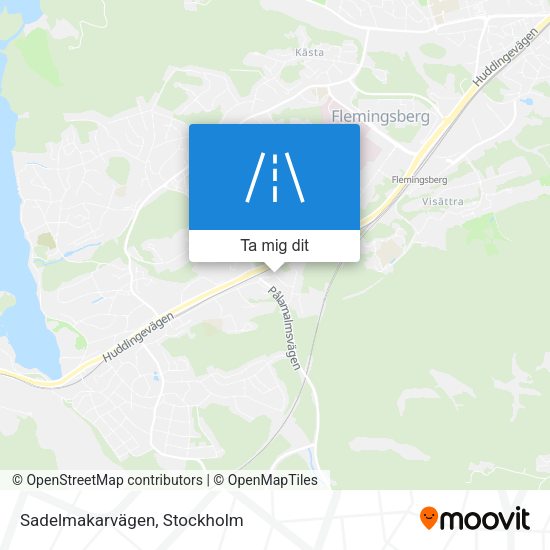 Sadelmakarvägen karta