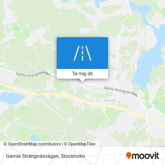 Gamla Strängnäsvägen karta