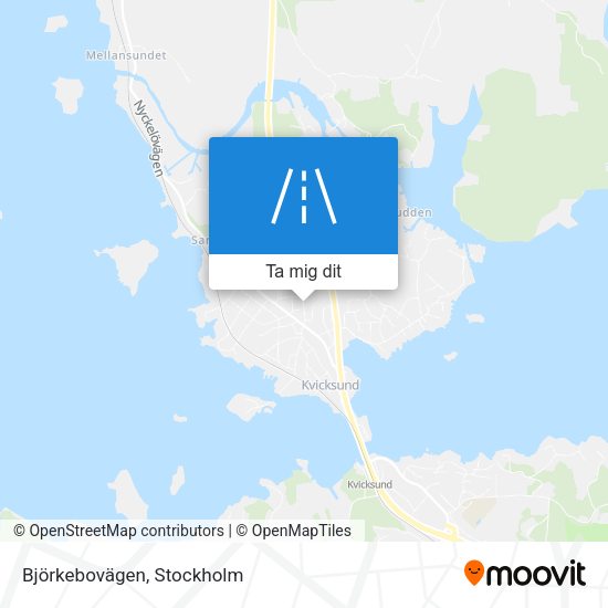 Björkebovägen karta