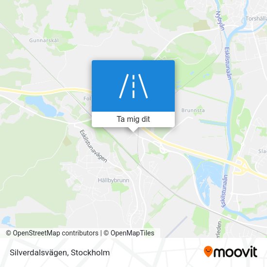 Silverdalsvägen karta
