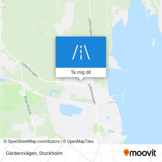 Gärdersvägen karta
