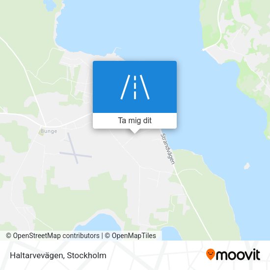 Haltarvevägen karta