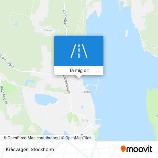 Kråsvägen karta