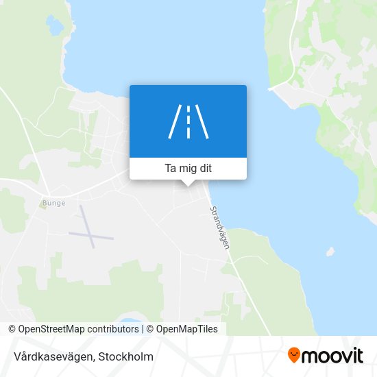 Vårdkasevägen karta