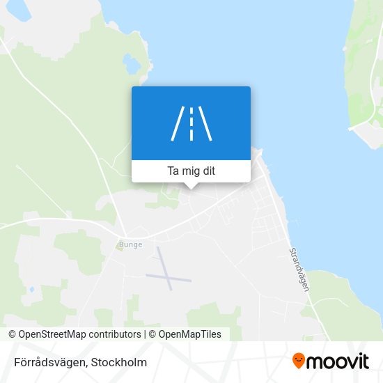 Förrådsvägen karta