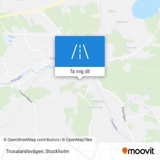 Trosalandsvägen karta