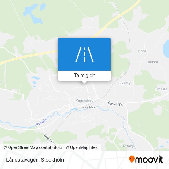 Lånestavägen karta