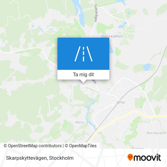 Skarpskyttevägen karta