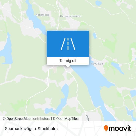 Spårbacksvägen karta
