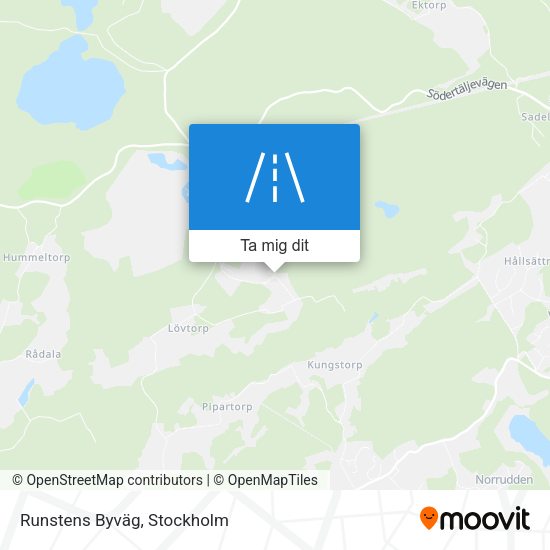 Runstens Byväg karta