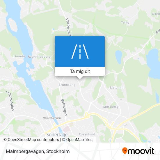 Malmbergavägen karta