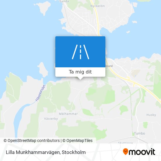 Lilla Munkhammarvägen karta