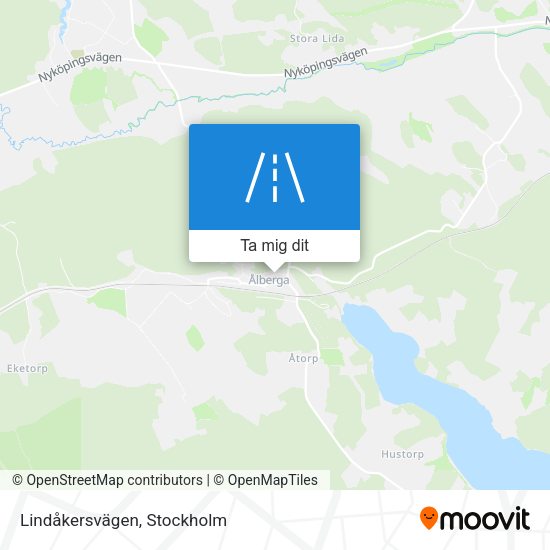 Lindåkersvägen karta