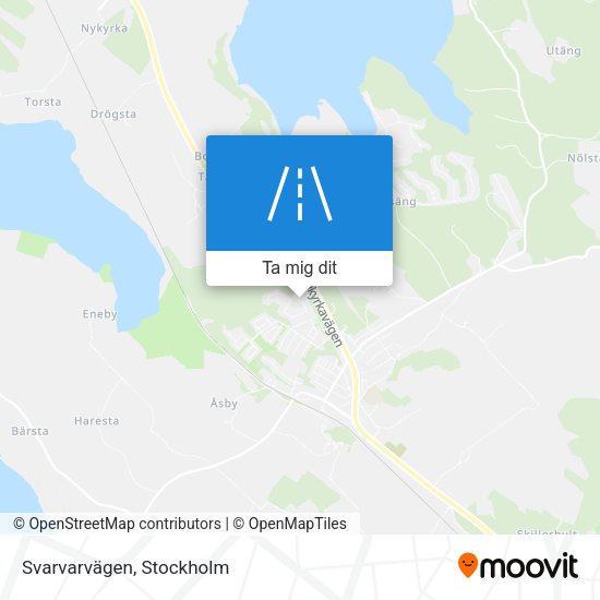 Svarvarvägen karta