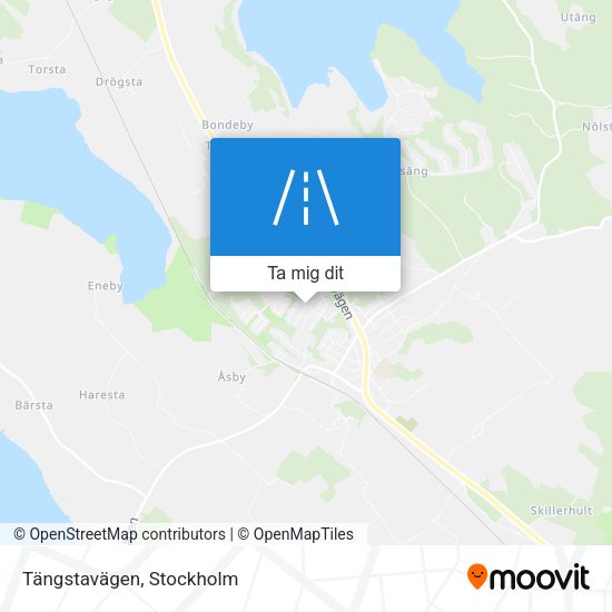 Tängstavägen karta