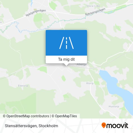 Stensättersvägen karta