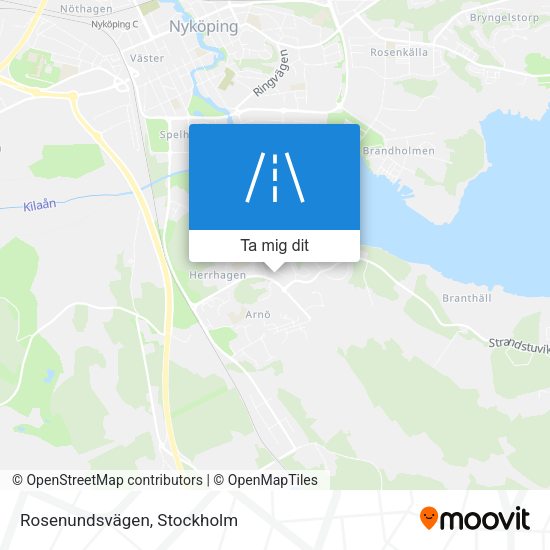 Rosenundsvägen karta