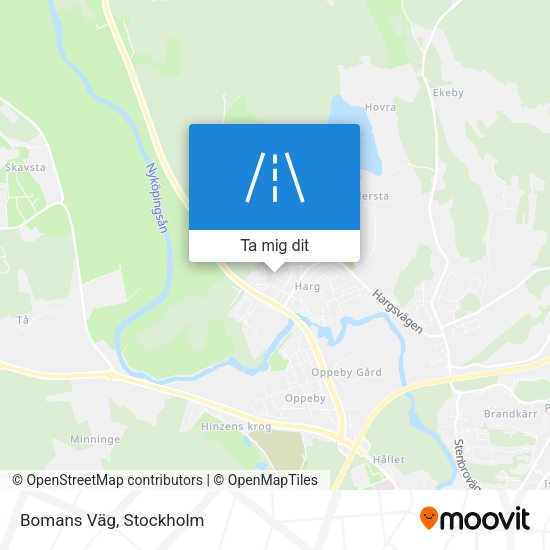 Bomans Väg karta