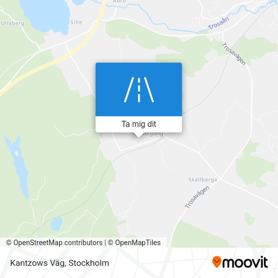 Kantzows Väg karta
