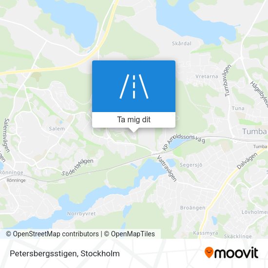 Petersbergsstigen karta