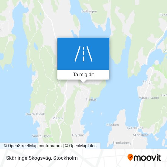 Skärlinge Skogsväg karta