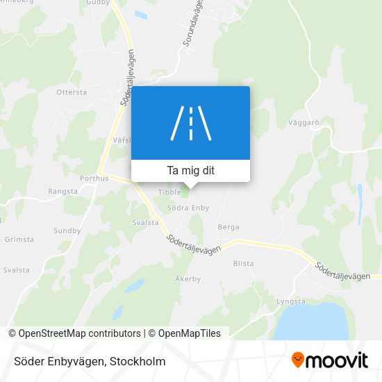 Söder Enbyvägen karta