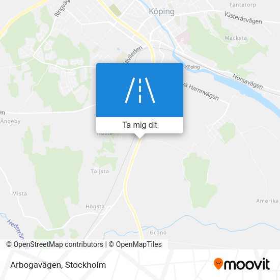Arbogavägen karta