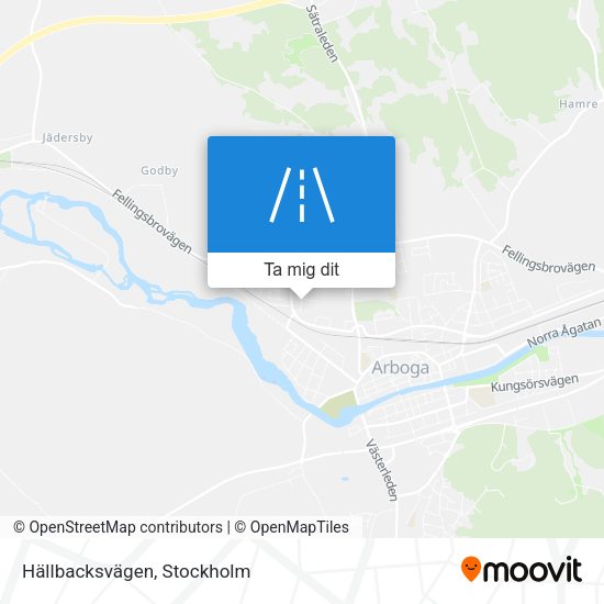 Hällbacksvägen karta