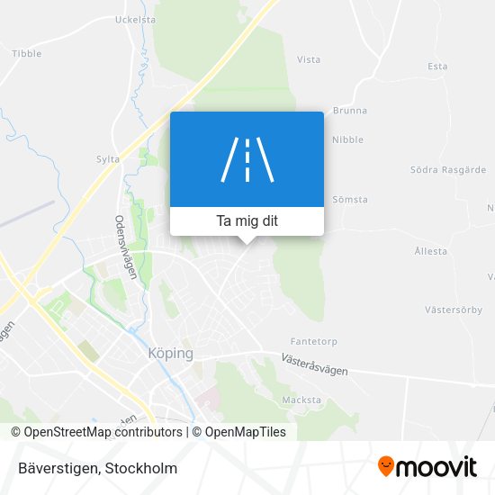 Bäverstigen karta