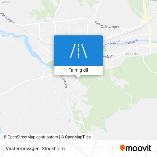 Västermovägen karta