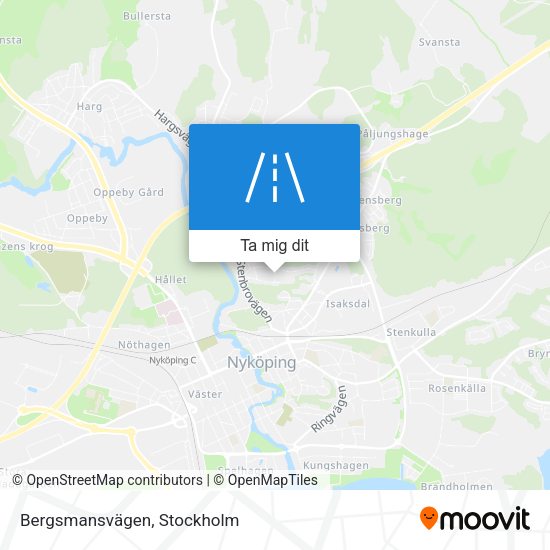 Bergsmansvägen karta