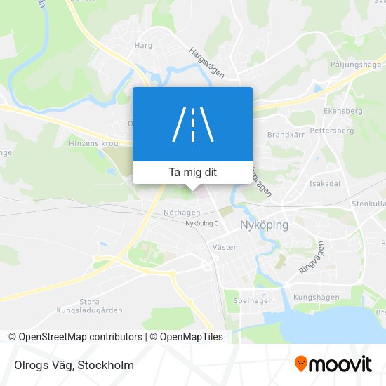 Olrogs Väg karta