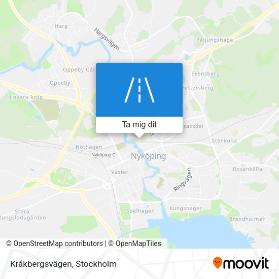 Kråkbergsvägen karta