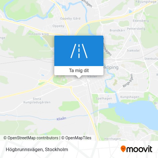 Högbrunnsvägen karta