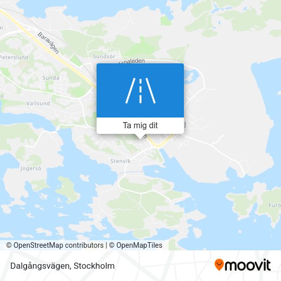 Dalgångsvägen karta